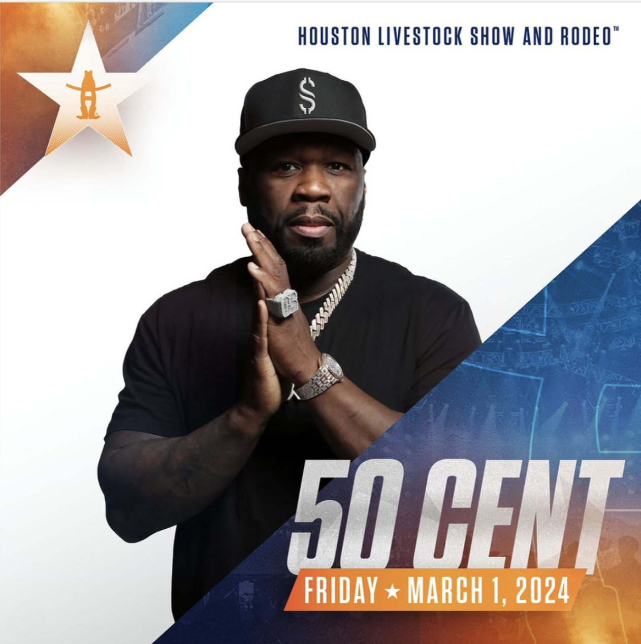 RodeoHouston 2024 50 Cent Serves Risqué Performance at NRG Coog